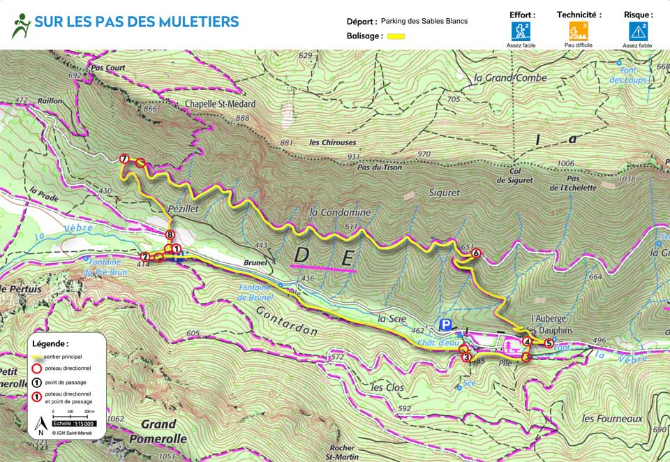 Randonnée Forêt de Saoû Sur les pas des muletiers