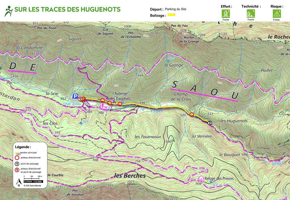 Randonnée Forêt de Saoû Sur les traces des huguenots Camp de l'Eternel