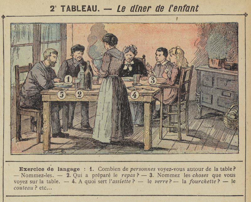 Tableaux pour l'école de Gustave Fraipont vers 1900