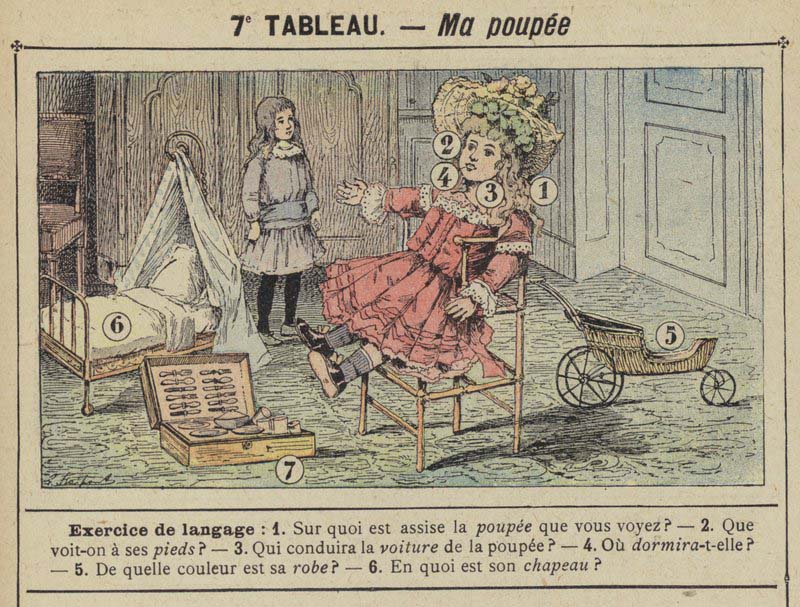 Tableaux pour l'école de Gustave Fraipont vers 1900
