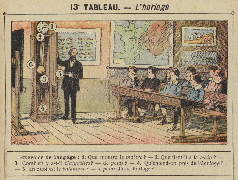 Tableaux pour l'école de Gustave Fraipont vers 1900