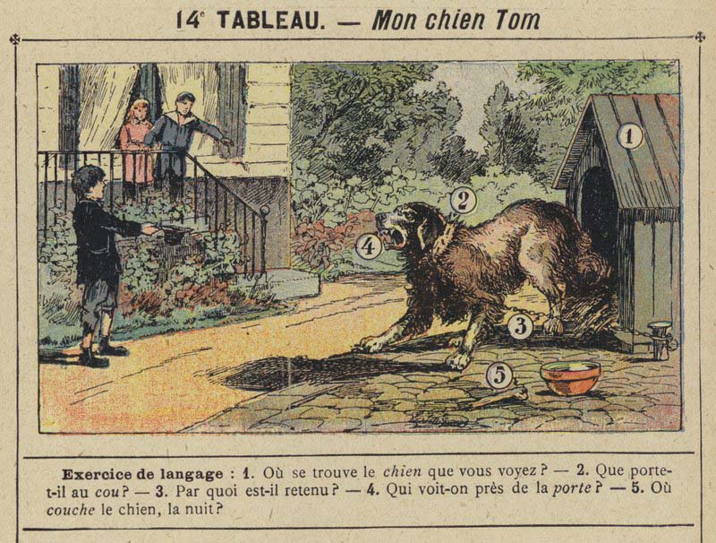 Tableaux pour l'école de Gustave Fraipont vers 1900