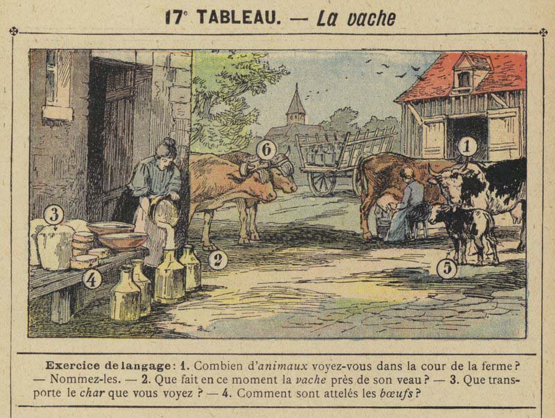 Tableaux pour l'école de Gustave Fraipont vers 1900