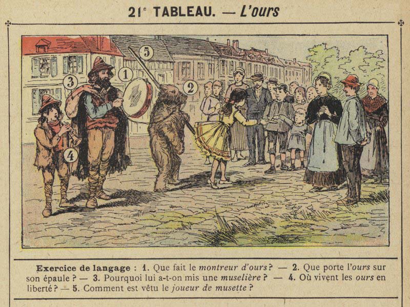 Tableaux pour l'école de Gustave Fraipont vers 1900