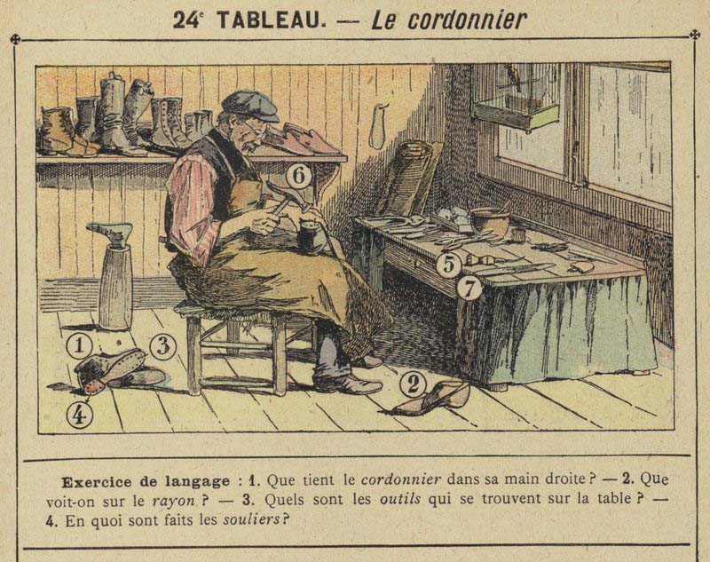 Tableaux pour l'école de Gustave Fraipont vers 1900