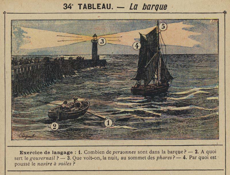 Tableaux pour l'école de Gustave Fraipont vers 1900