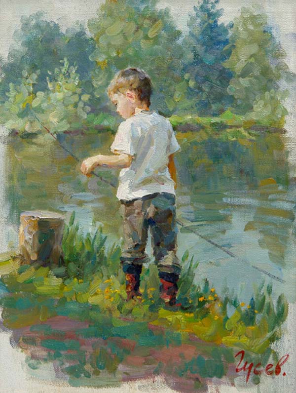 Young fisherman