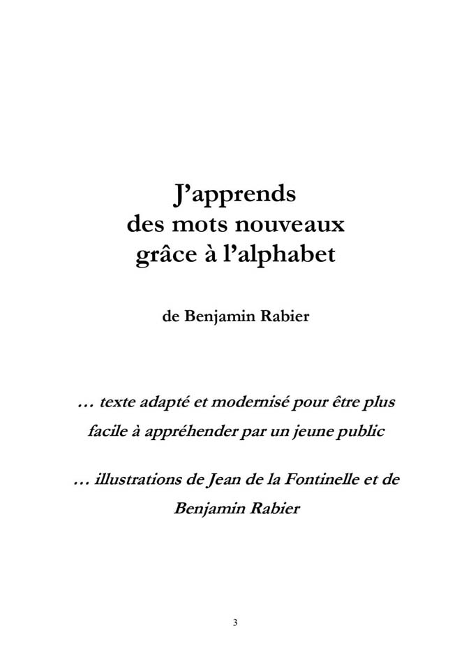 L'alphabet Benjamin Rabier (1925) résolu par papytane77