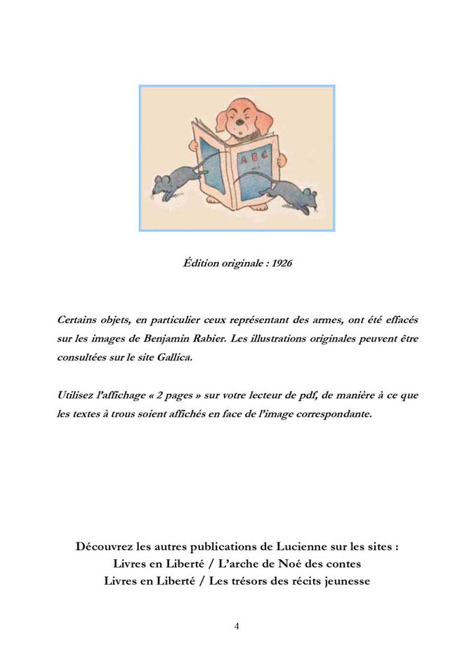 L'alphabet Benjamin Rabier (1925) résolu par papytane77
