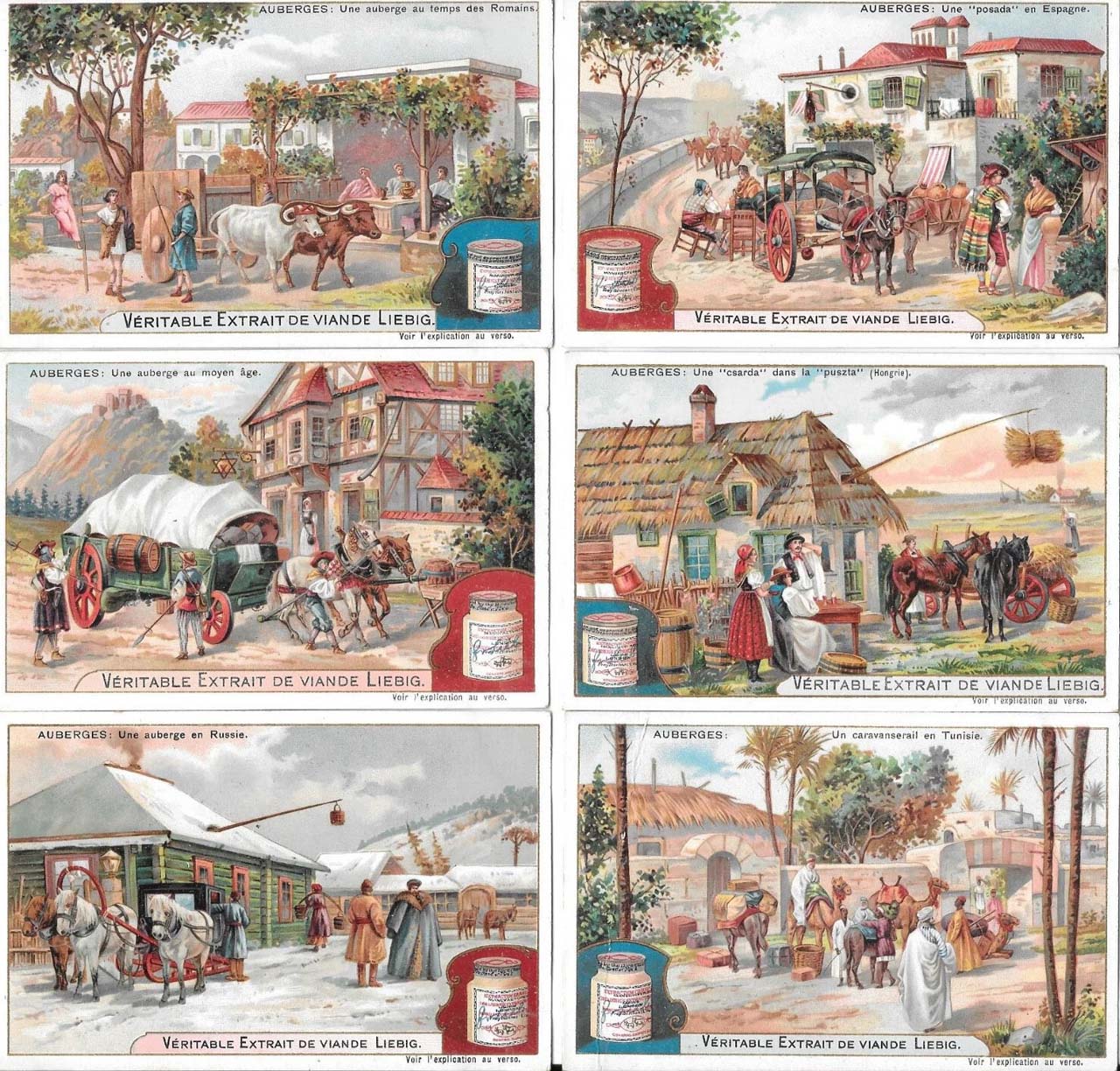 Liebig 11500 chromos en séries de 6 cartes