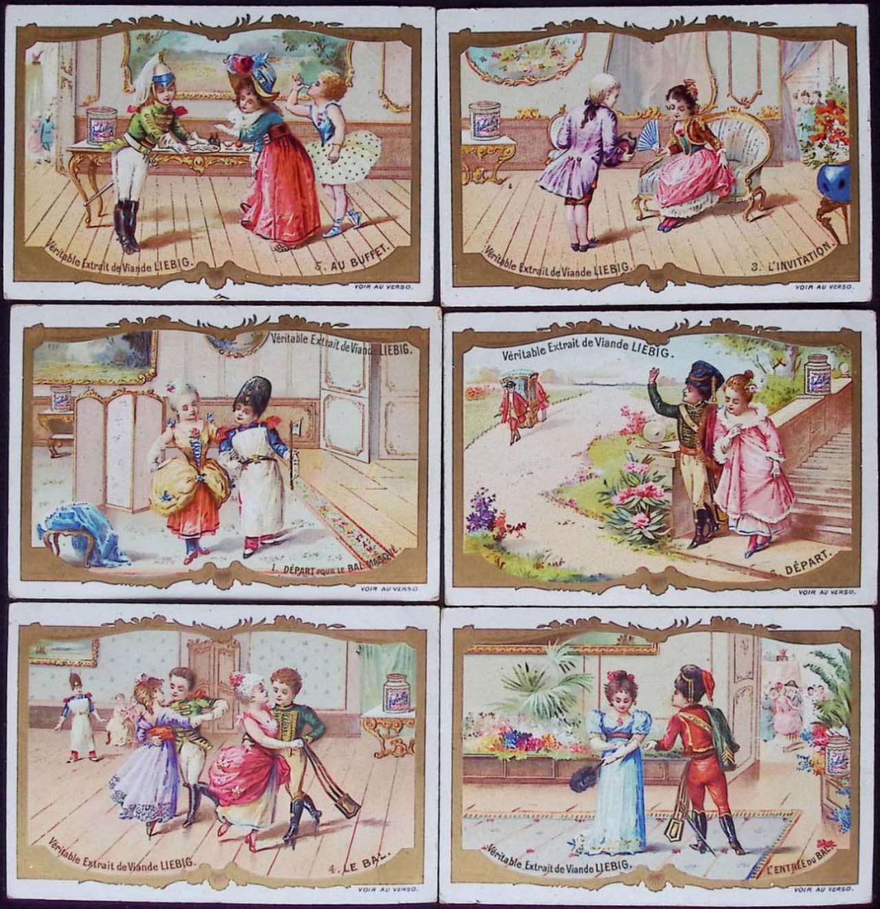 Liebig 11500 chromos en séries de 6 cartes