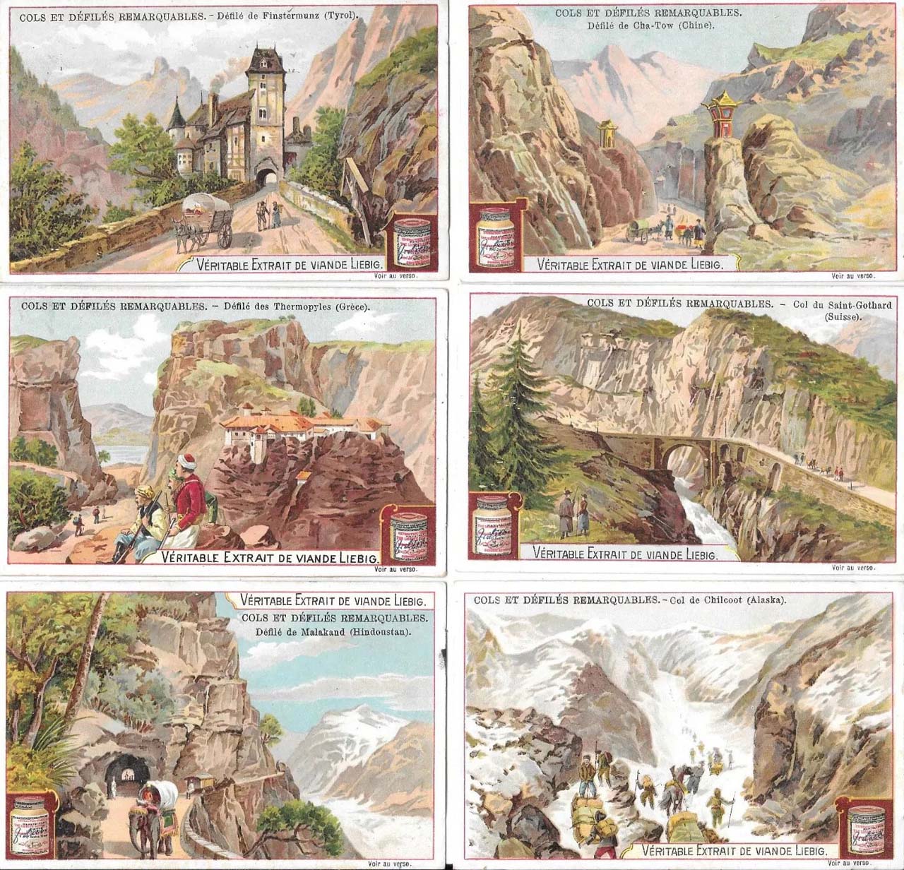 Liebig 11500 chromos en séries de 6 cartes