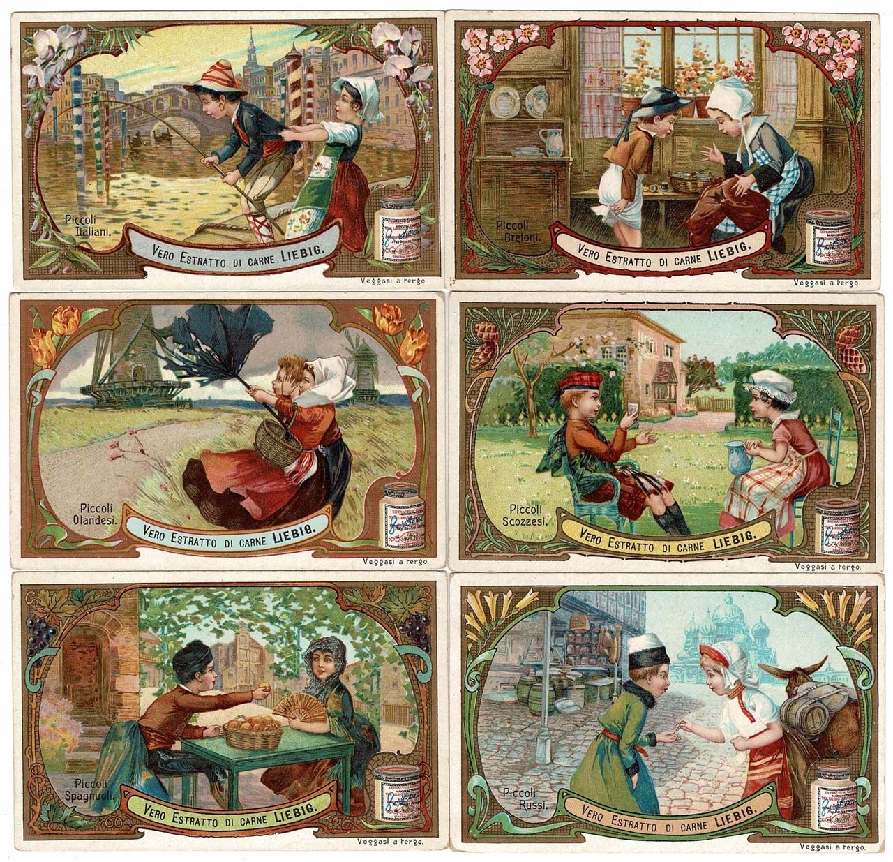 Liebig 11500 chromos en séries de 6 cartes