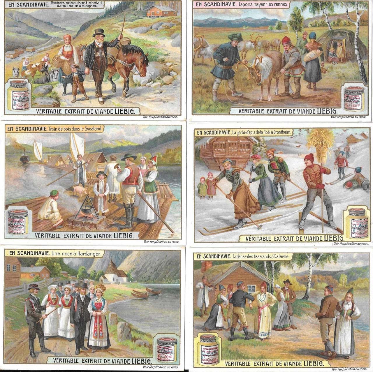 Liebig 11500 chromos en séries de 6 cartes