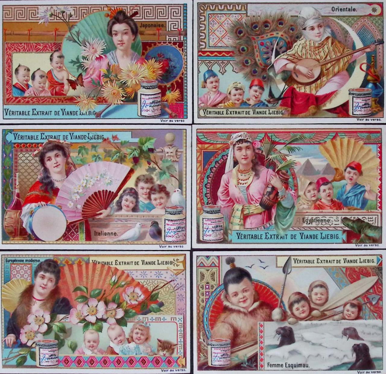 Liebig 11500 chromos en séries de 6 cartes