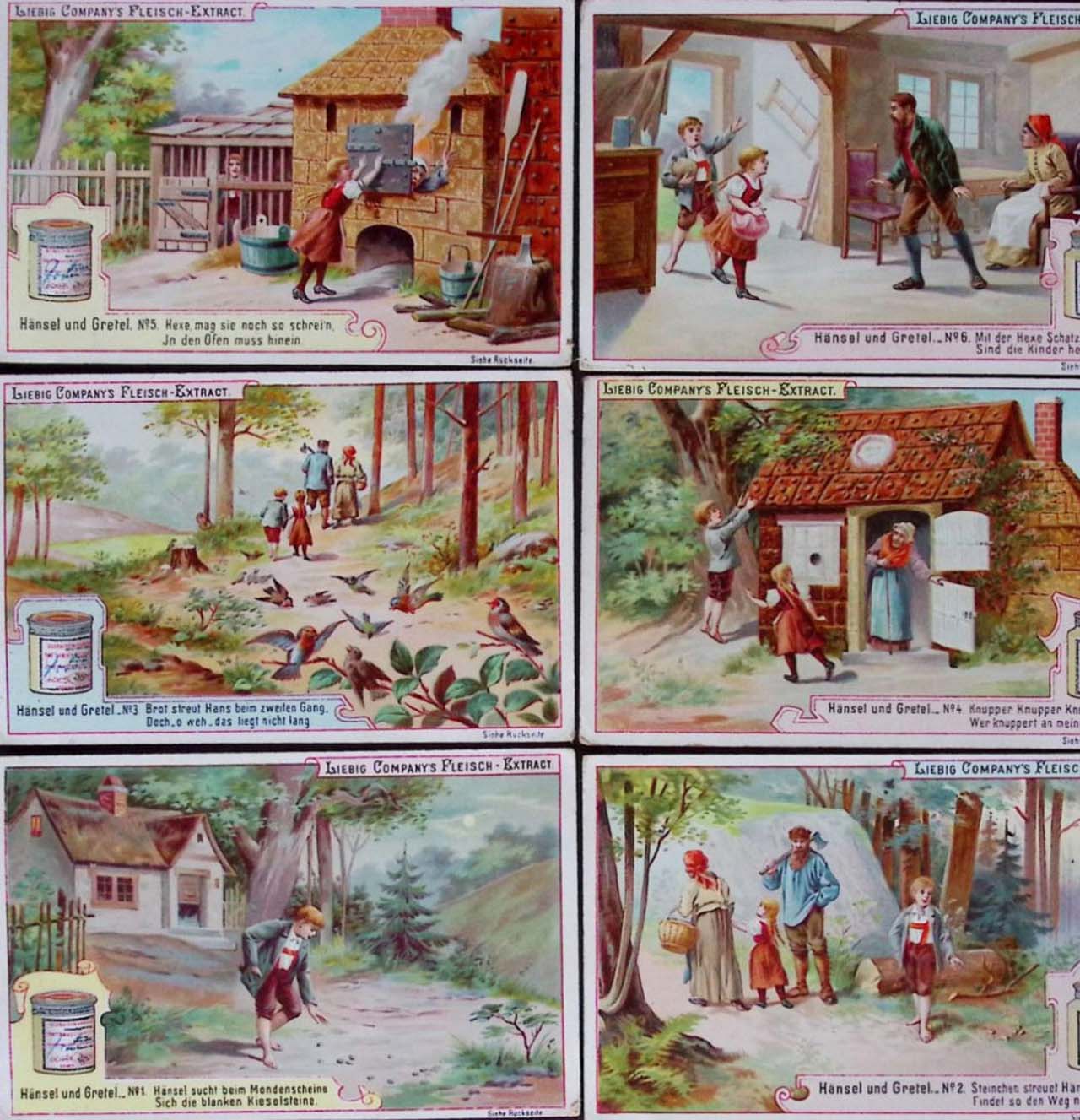 Liebig 11500 chromos en séries de 6 cartes