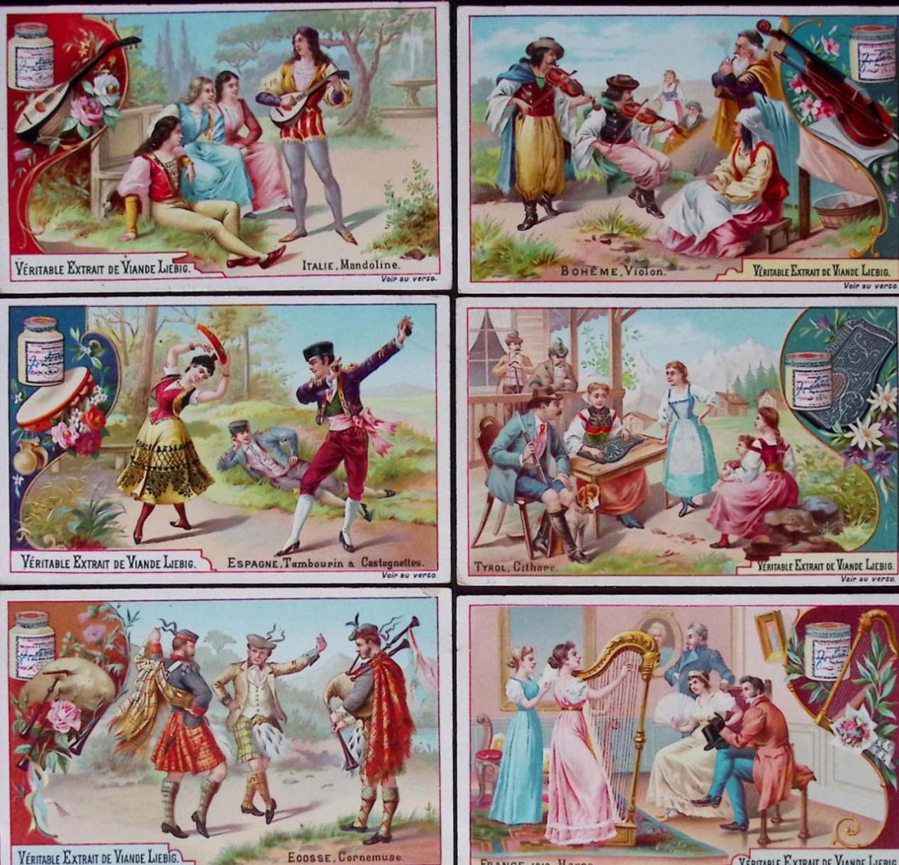 Liebig 11500 chromos en séries de 6 cartes