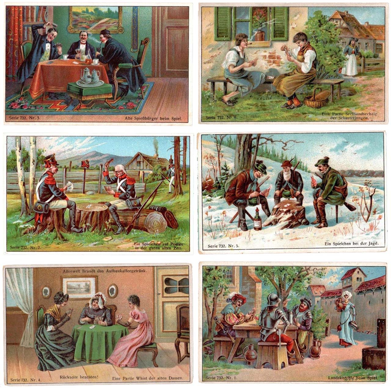 Liebig 11500 chromos en séries de 6 cartes