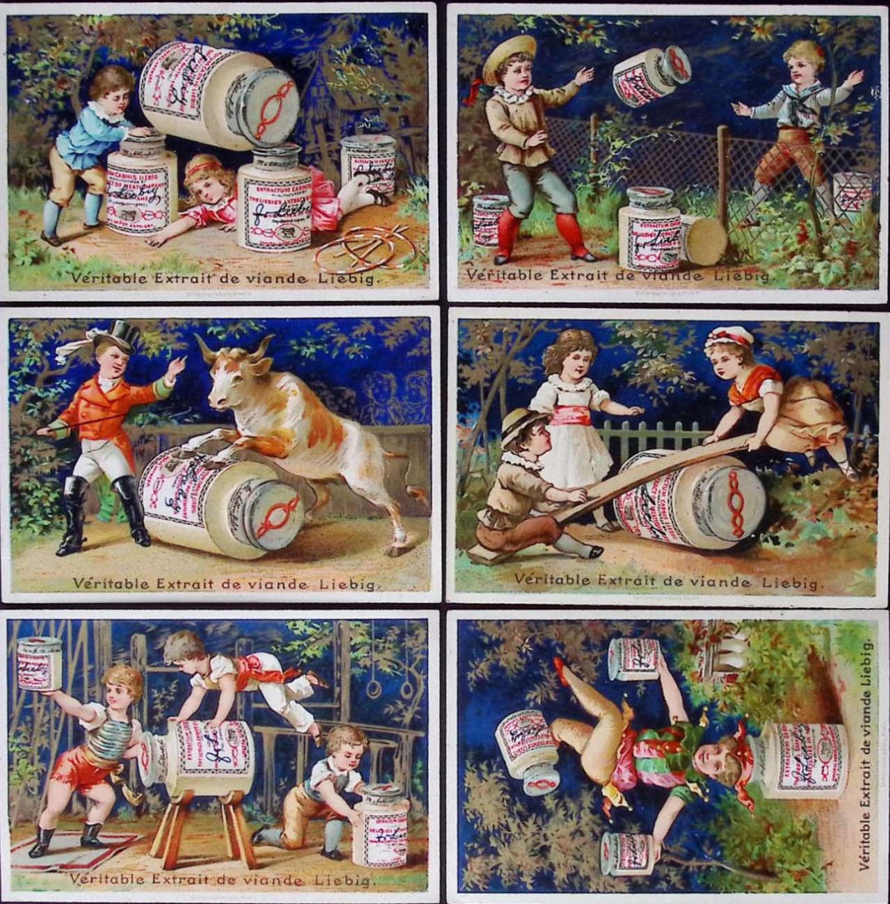 Liebig 11500 chromos en séries de 6 cartes