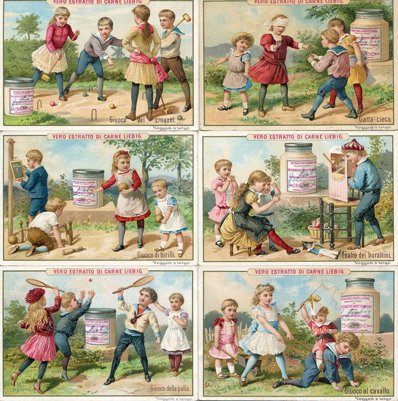 Liebig 11500 chromos en séries de 6 cartes