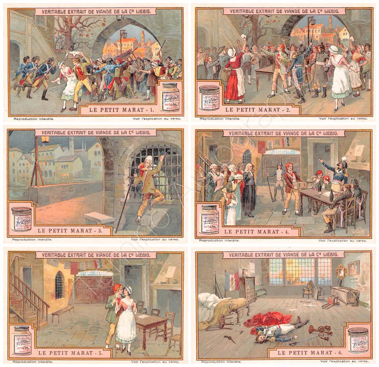 Liebig 11500 chromos en séries de 6 cartes