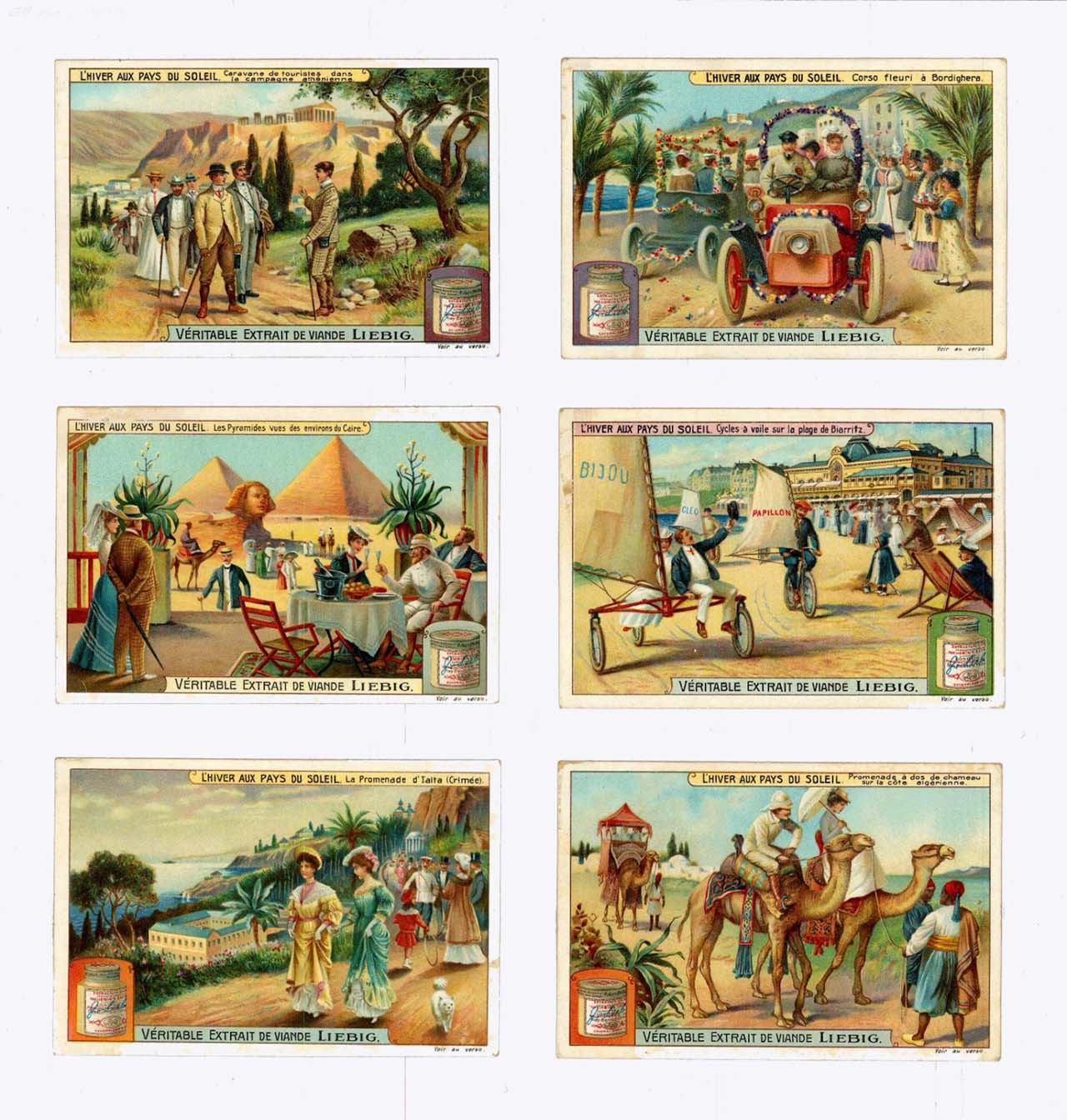 Liebig 11500 chromos en séries de 6 cartes