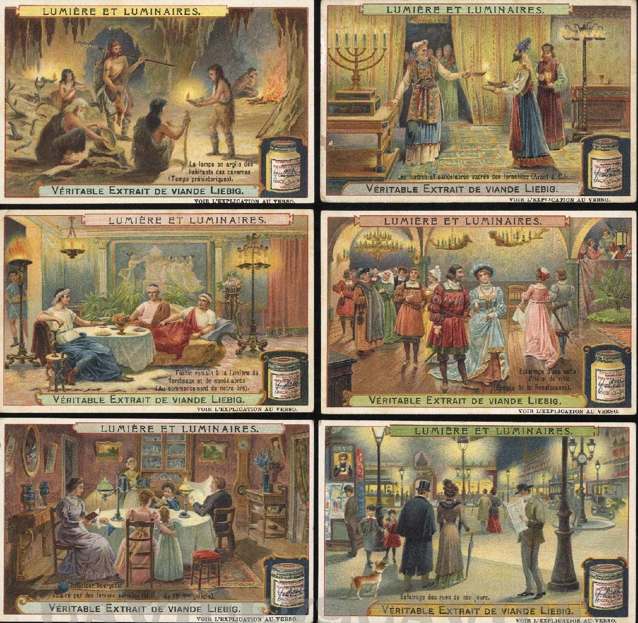 Liebig 11500 chromos en séries de 6 cartes