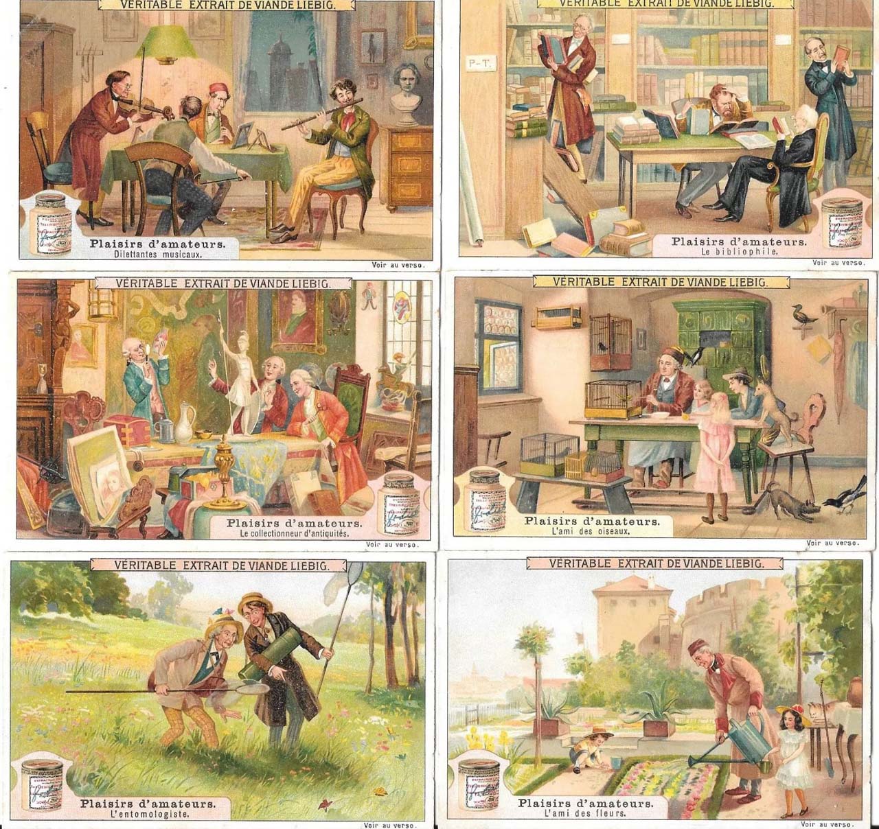 Liebig 11500 chromos en séries de 6 cartes