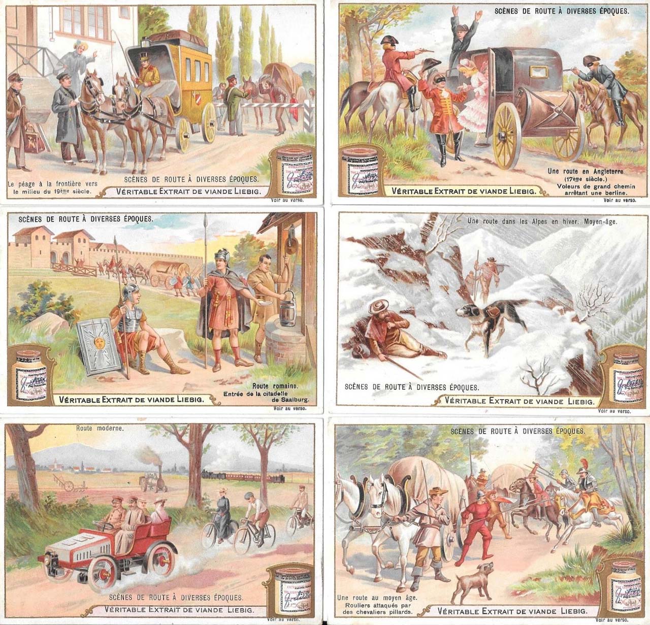 Liebig 11500 chromos en séries de 6 cartes