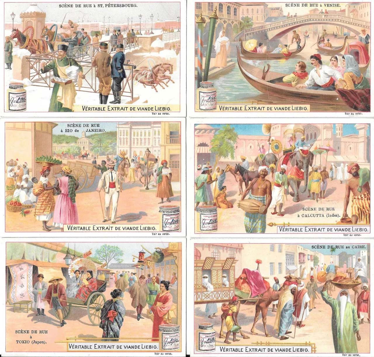 Liebig 11500 chromos en séries de 6 cartes