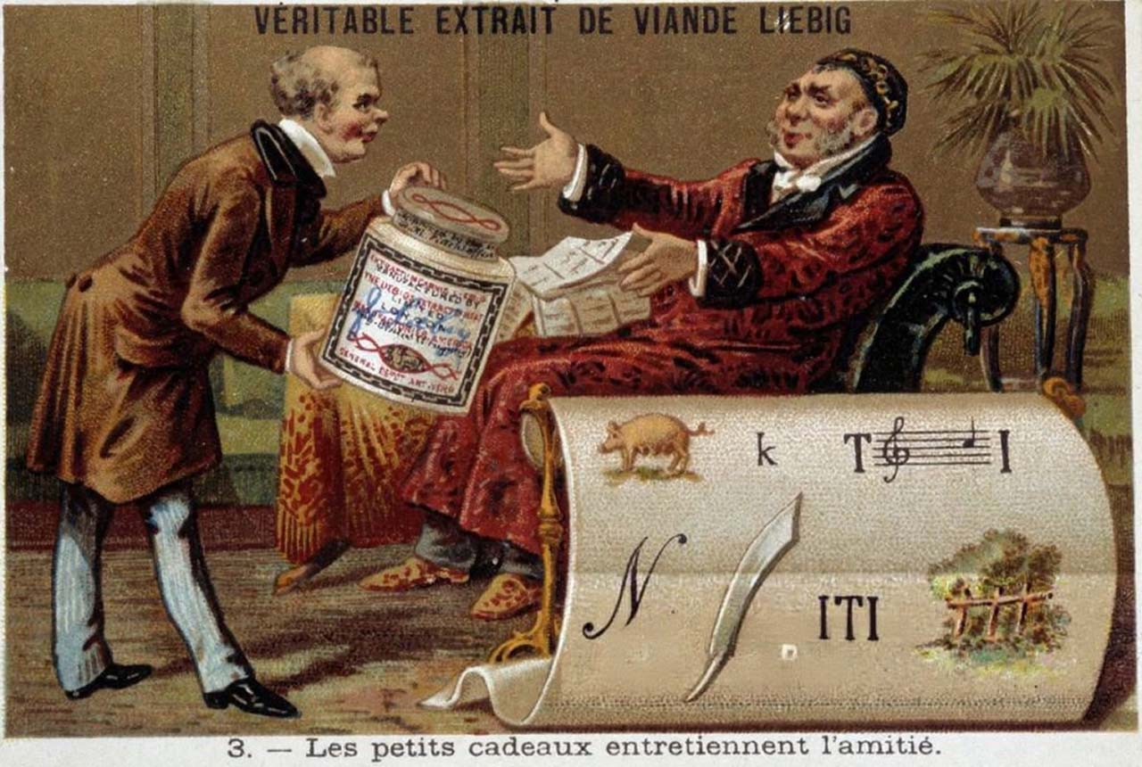 Liebig 11500 chromos en séries de 6 cartes