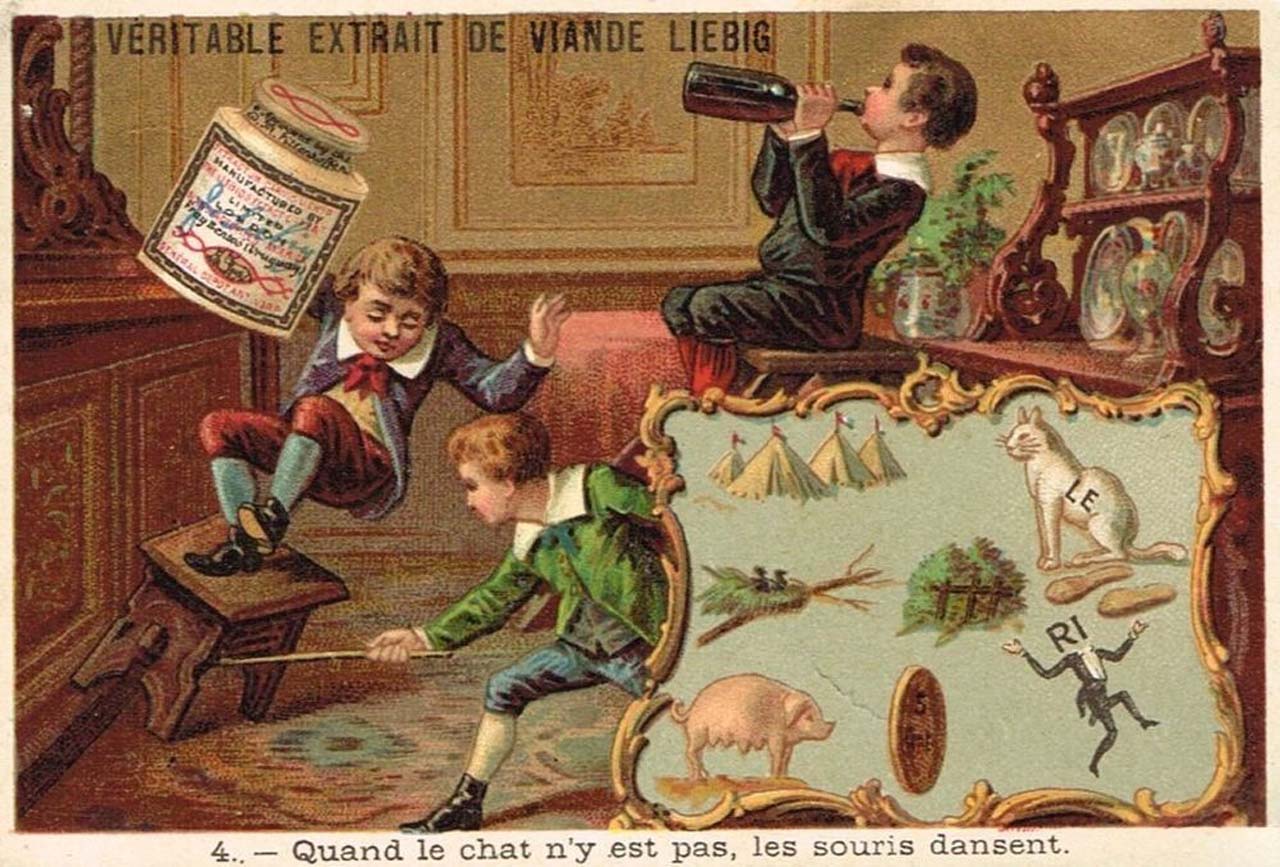 Liebig 11500 chromos en séries de 6 cartes