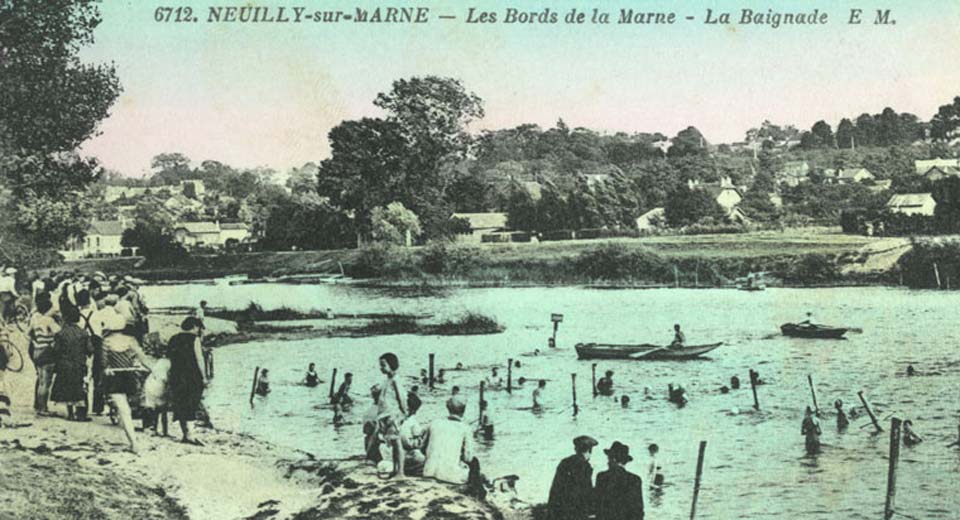 Neuilly-sur-Marne - Les Bords de la Marne - La baignade en 1937