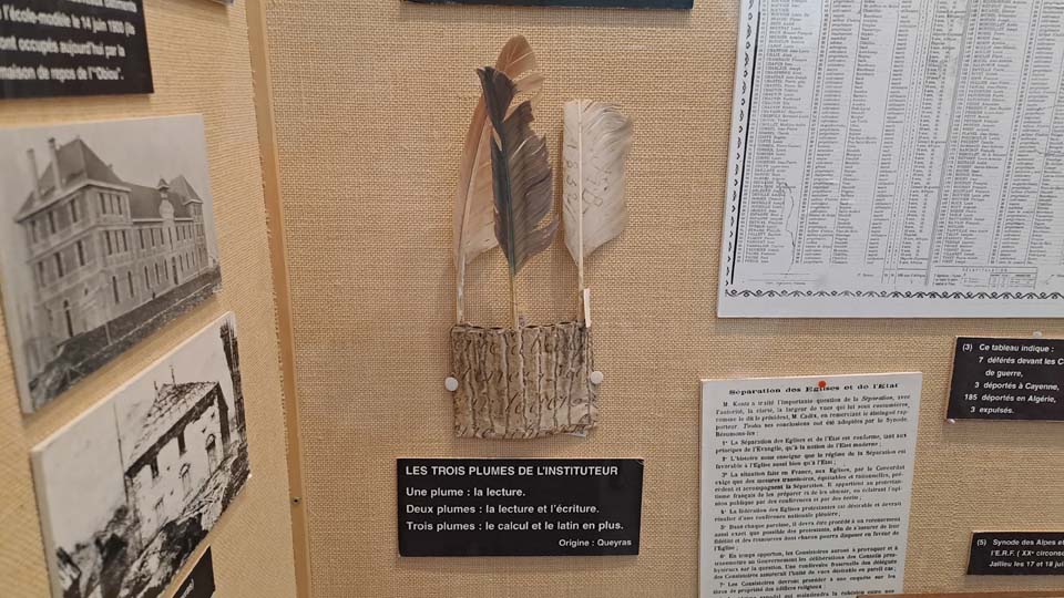 Au musée du Protestantisme Dauphinois au Poët-Laval dans la Drôme