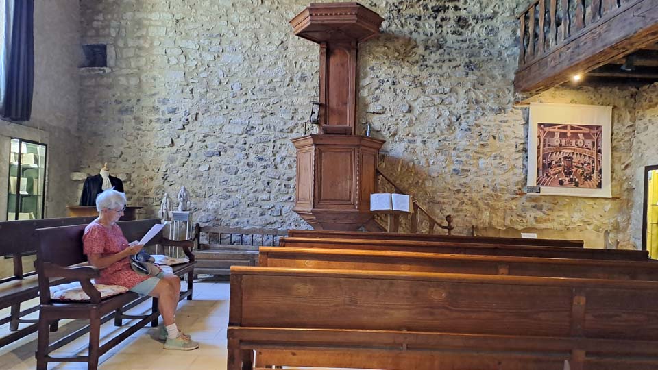 Au musée du Protestantisme Dauphinois au Poët-Laval dans la Drôme