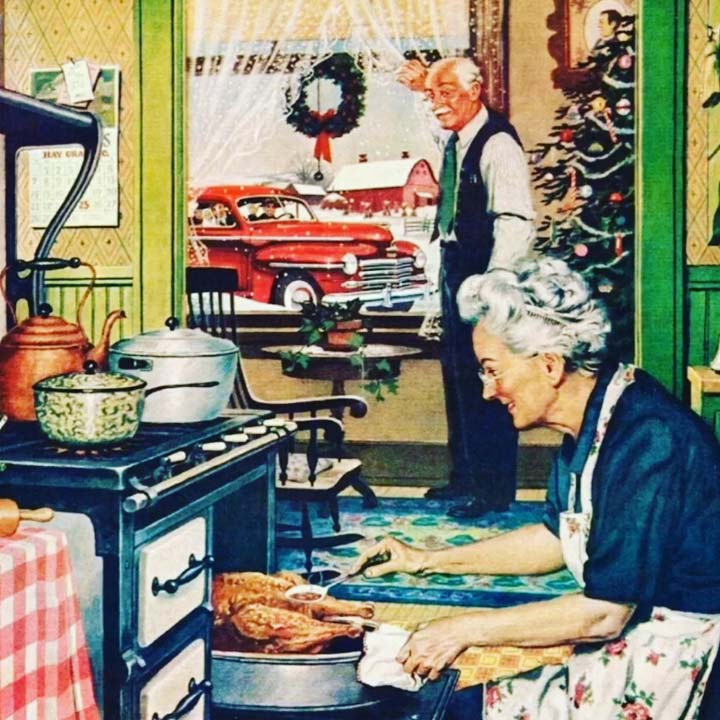 Going to Grandma's house for Christmas