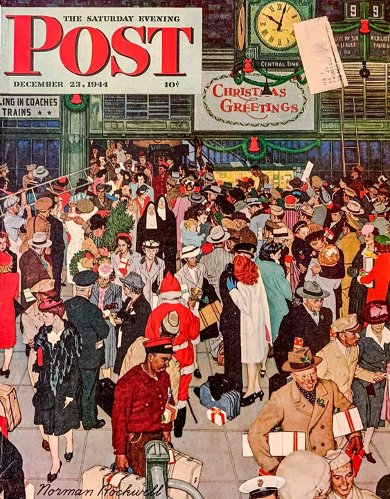 Union train station Chicago Christmas