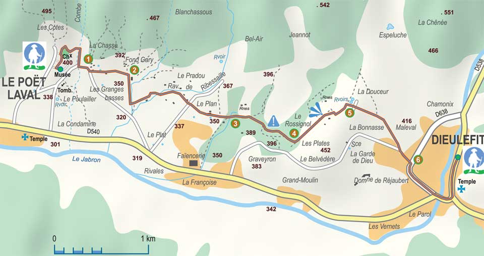 Sur les pas des huguenots de Le Poët-Laval à Dieulefit