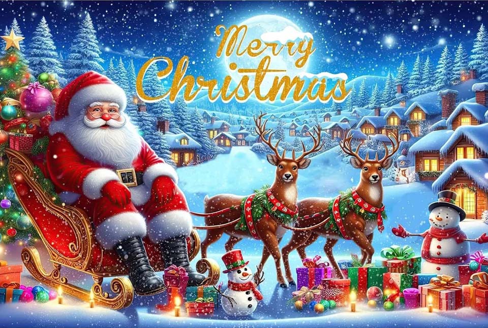 Les toiles de fond de Noël de Papytane