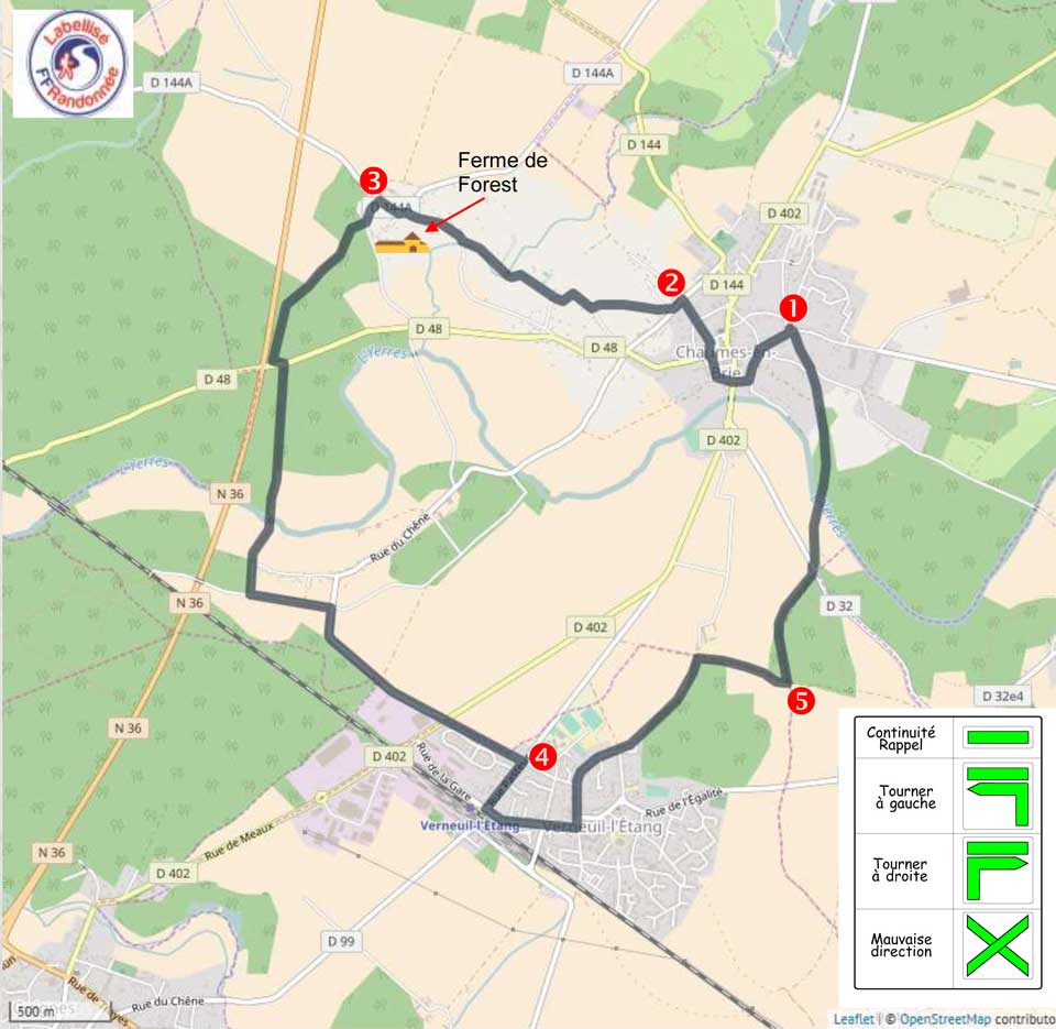 plan de la randonnée