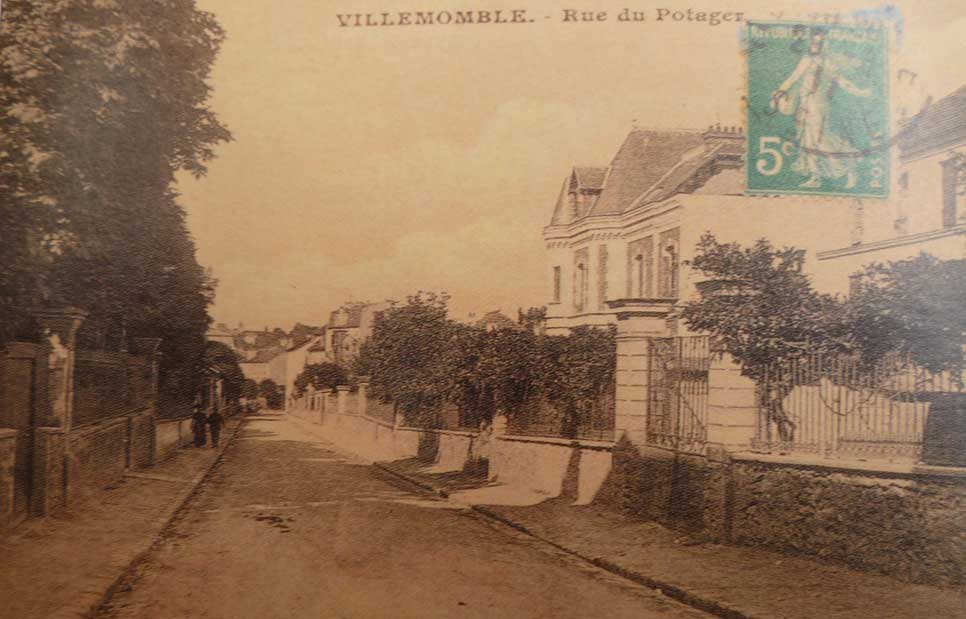 Villemomble - la rue du Potager où nous habitions