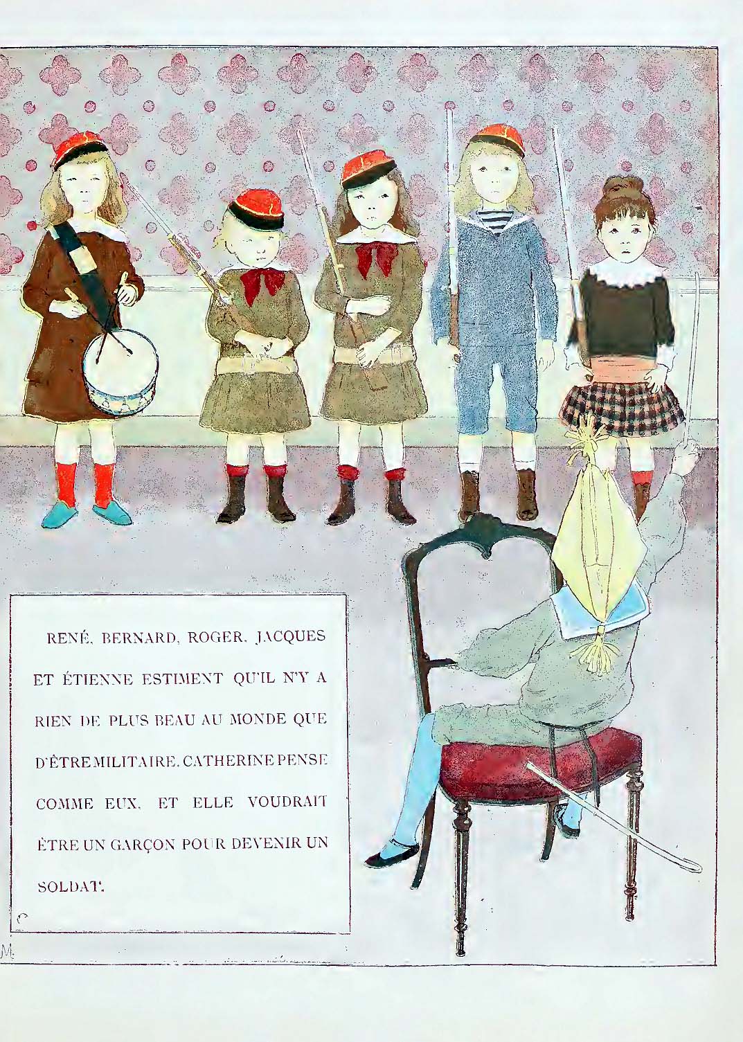 Filles et garçons, scènes de la ville et des champs