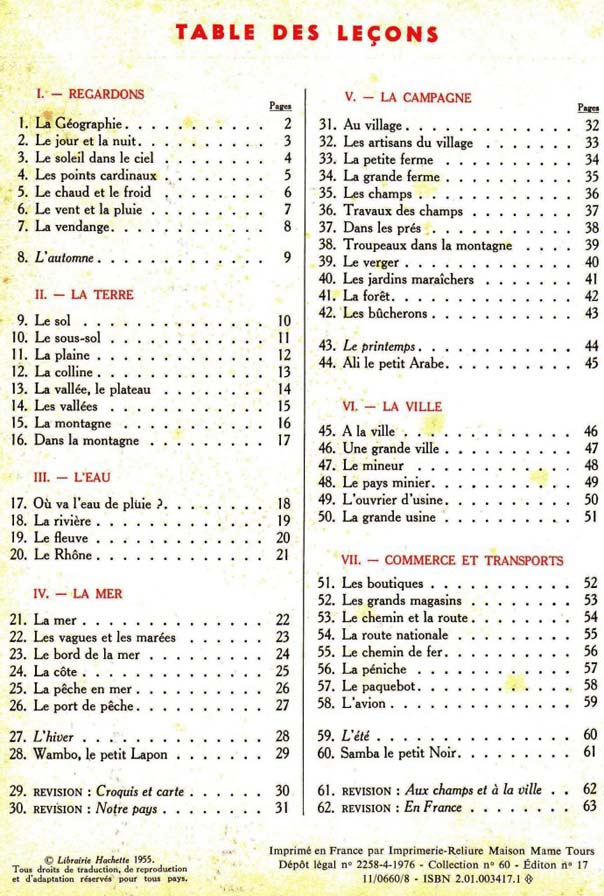 Géographie Premier livre