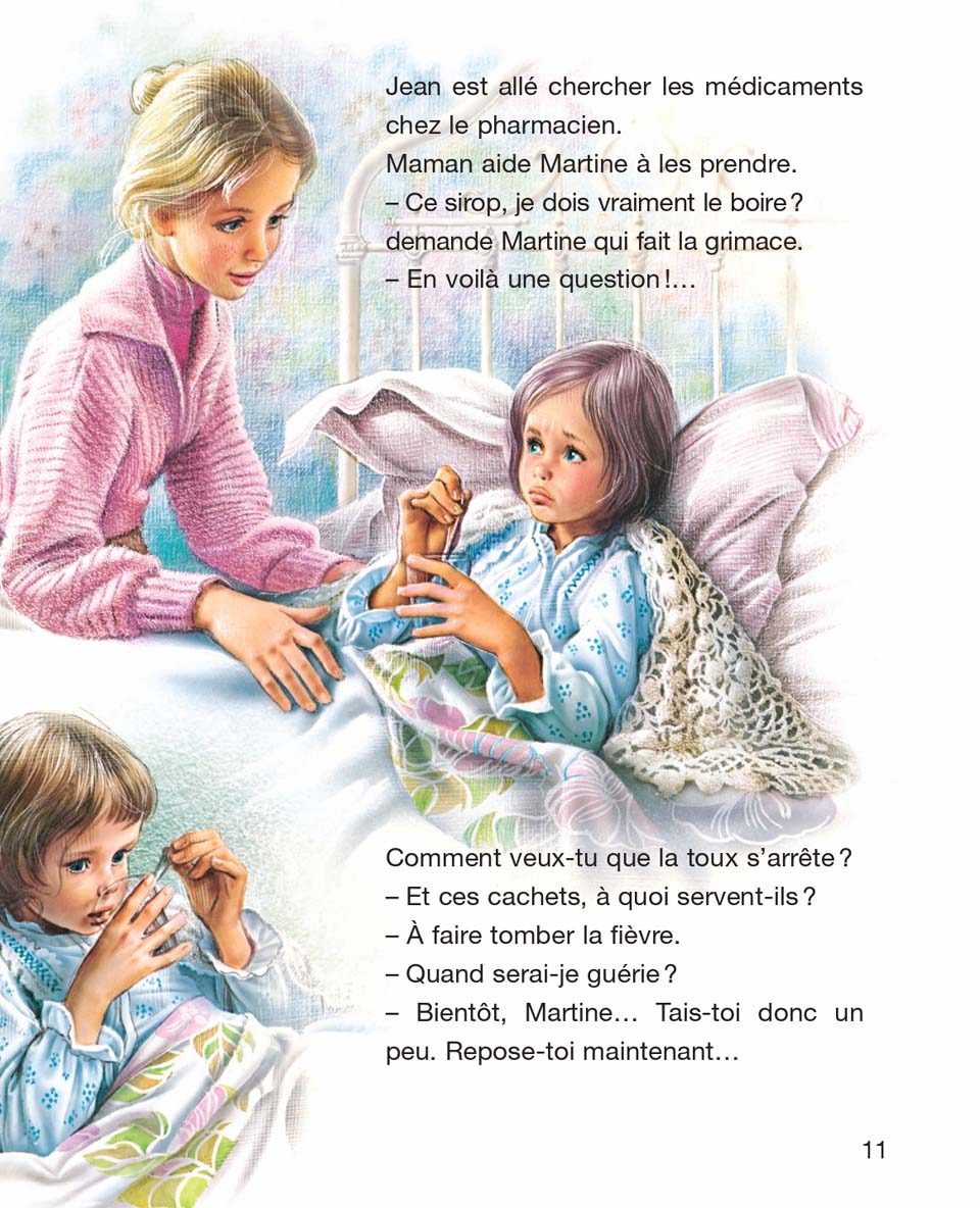 Martine est malade