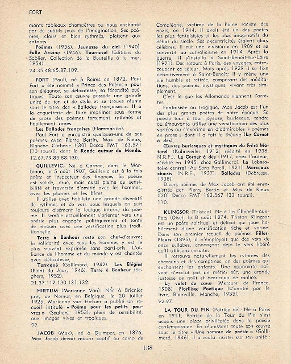 Poèmes d'aujourd'hui