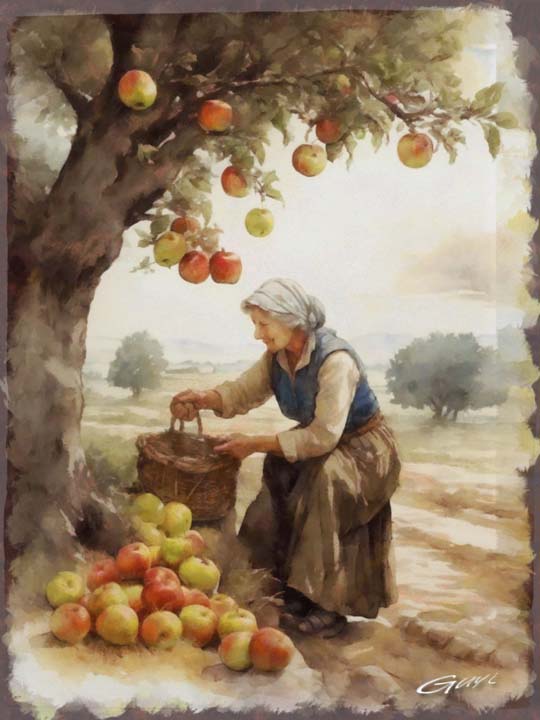 La cueillette des pommes