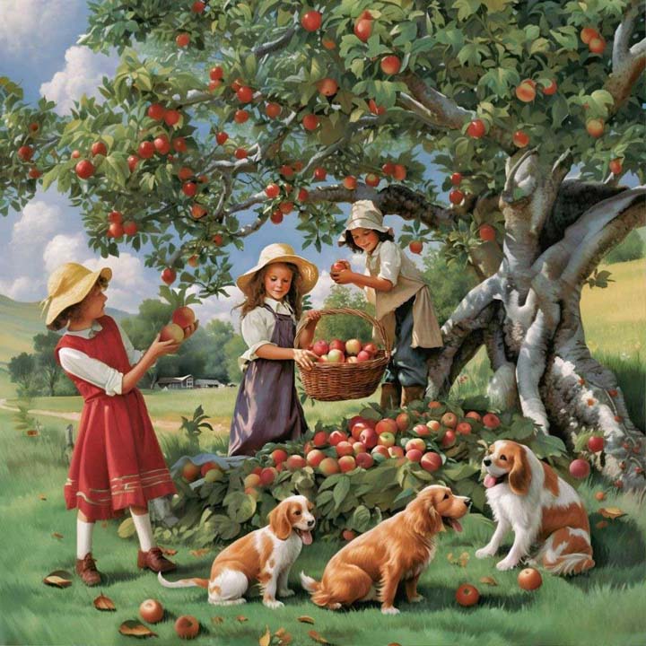 La cueillette des pommes