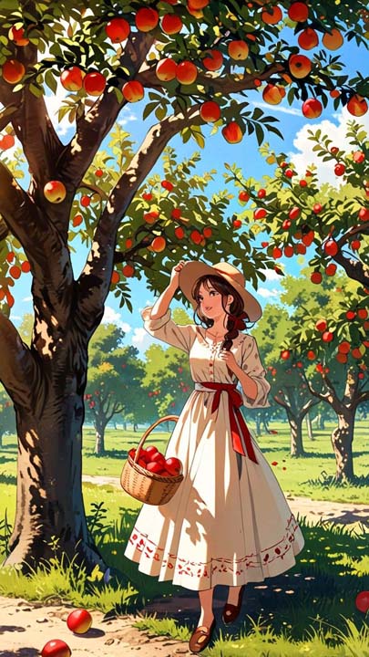 La cueillette des pommes