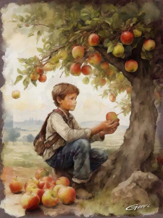 La cueillette des pommes