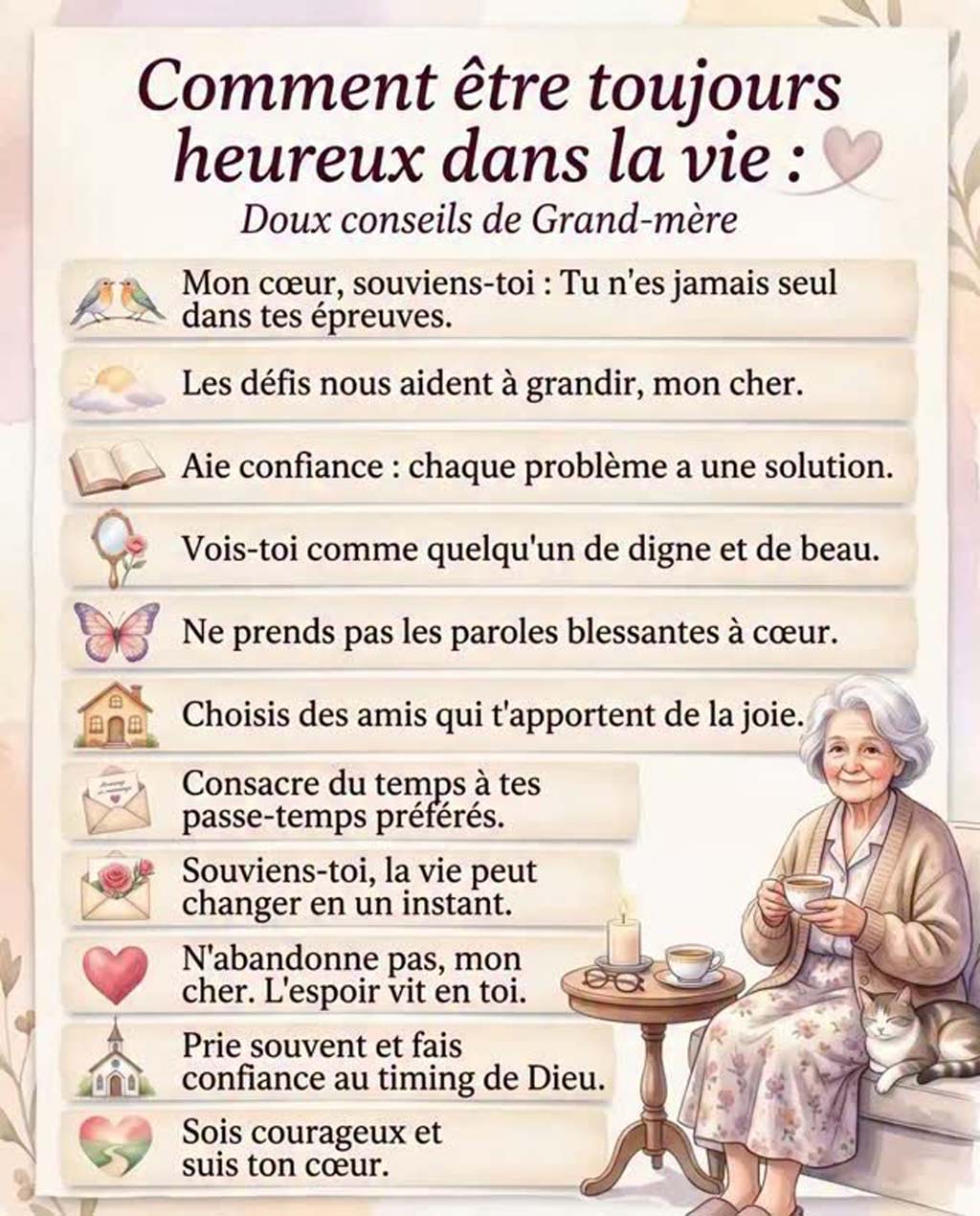 Réflexions nostalgiques de grand-mère